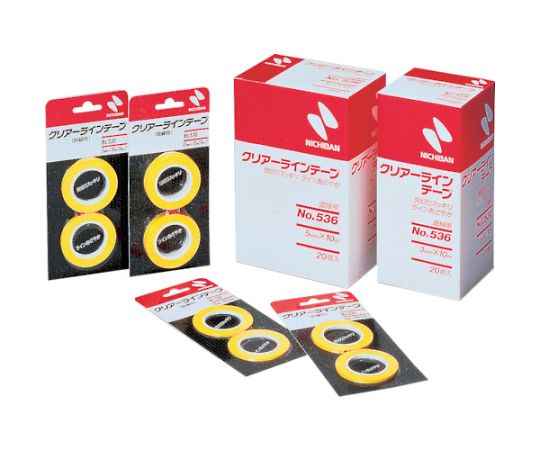 クリアーラインテープ 536（曲線用）2mm×10m（2巻入）画像