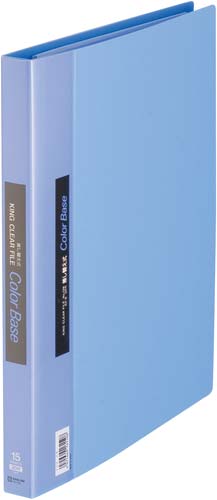 カラーベース差替式青Ａ４縦背幅２５ｍｍ３０穴３冊画像