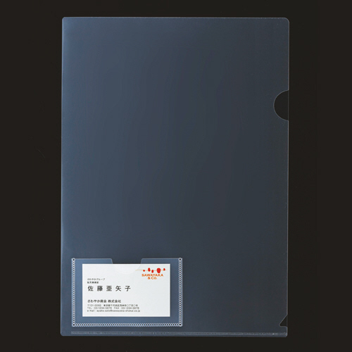 再生ｸﾘｱﾎﾙﾀﾞｰ角まる･名刺ﾎﾟｹｯﾄ A4 0.2mm厚ｸﾘｱ 1ｾｯﾄ(100枚:10枚×10ﾊﾟｯｸ)画像