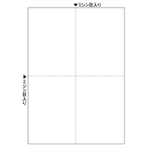 ﾏﾙﾁﾌﾟﾘﾝﾀ帳票(FSC森林認証紙) A4 白紙 4面 1箱(2400枚)画像