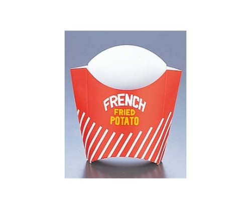 フレンチポテトカートン 01384(50枚入)紙製 赤画像