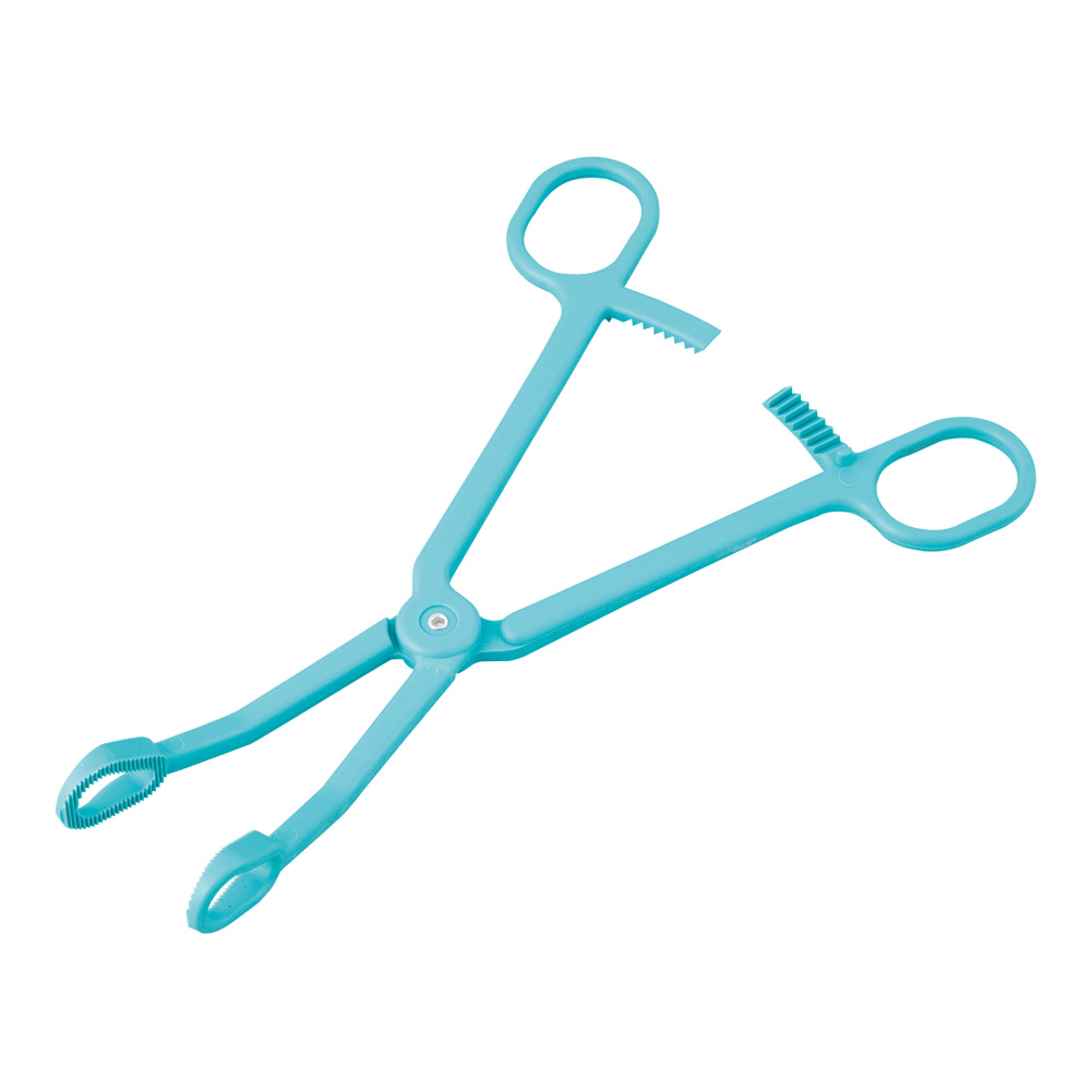 プラスチック消毒鉗子 グリーン 180mm画像