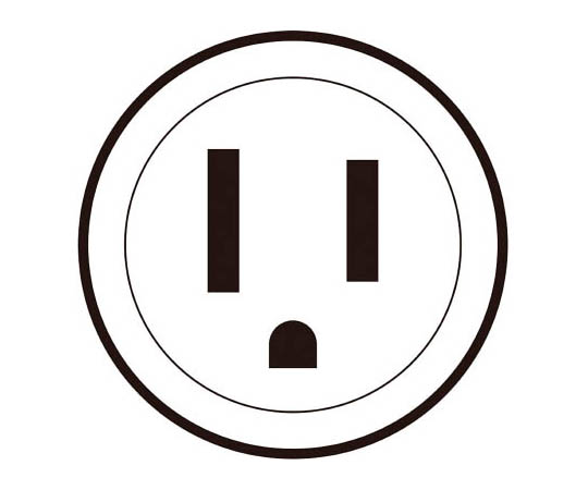 防雨型電工ドラム20Mアース付 コードのプラグが接続された防雨型の電工ドラムが、横から力強く映し出されている様子。