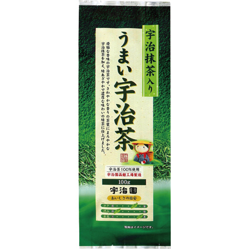 宇治抹茶入り うまい宇治茶 100g 1袋画像