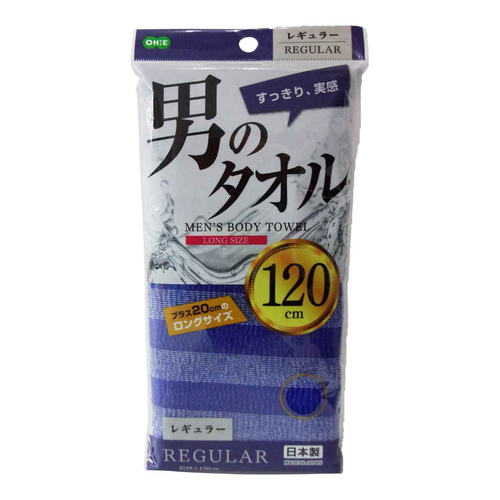 ボディタオル 泡立つ綿タオル レギュラー 120cm画像