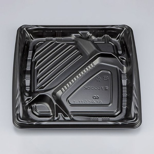 シーピー化成 弁当容器 BFみくら11-1 黒 本体画像