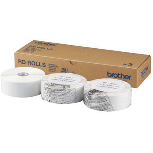 RDﾛｰﾙ ﾌﾟﾚｶｯﾄ紙ﾗﾍﾞﾙ ﾗﾍﾞﾙｻｲｽﾞ40×50mm 1341枚/ﾛｰﾙ 1箱(3ﾛｰﾙ)画像