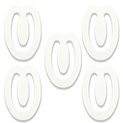 紙のｸﾘｯﾌﾟ ﾎﾜｲﾄ 1ｾｯﾄ(300個:30個×10ﾊﾟｯｸ)画像