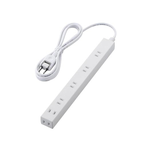 広々タップ　雷ガード　６個口　２．０ｍ　ホワイト画像