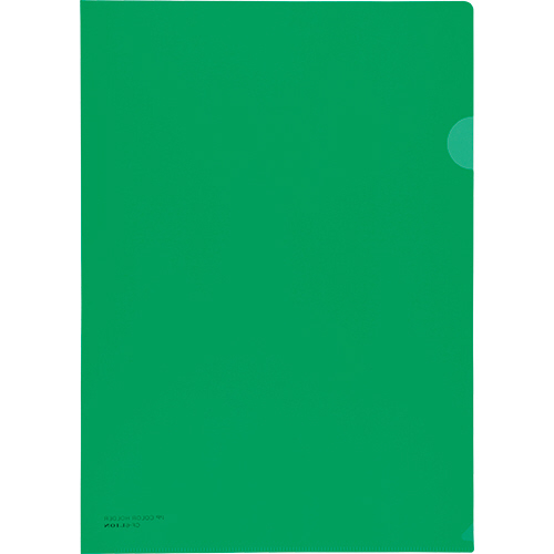 PPｶﾗｰﾎﾙﾀﾞｰ A4 厚さ0.2mm ｸﾞﾘｰﾝ 1ｾｯﾄ(5枚)画像