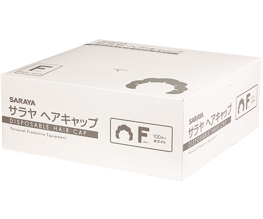 サラヤ　ヘアキャップ　100枚×6個入　ホワイト