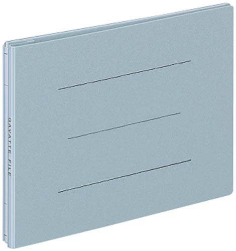 ガバットファイル（紙製）　Ｂ６横　青１０冊画像