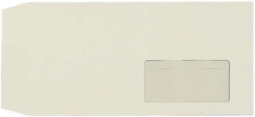 窓付封筒　長３　グレー　８０ｇ　１００枚入　１０画像