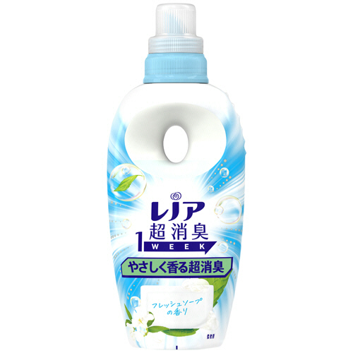 ﾚﾉｱ 超消臭1week やさしく香るﾌﾚｯｼｭｿｰﾌﾟの香り 本体 490mL 1本画像