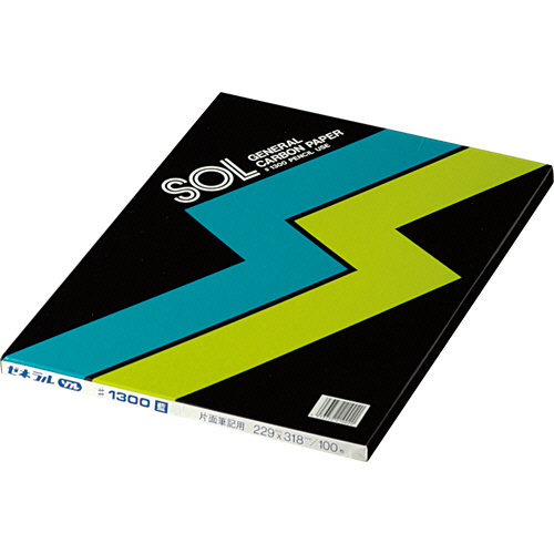 ｶｰﾎﾞﾝ紙 片面筆記用 藍色 1ｾｯﾄ(500枚:100枚×5冊)画像