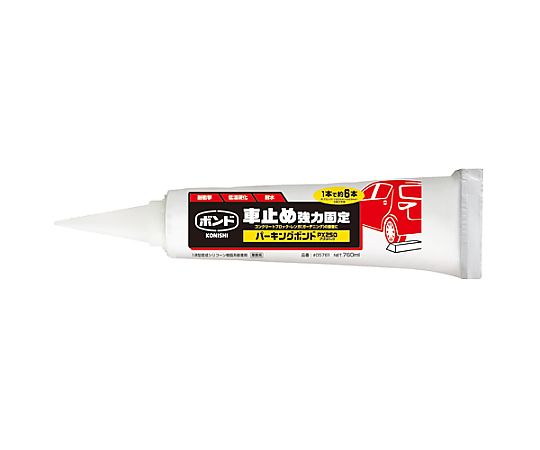 760ml 車止め用強力接着剤(屋外用) 側面が見える状態でキャップが付いているパッケージ