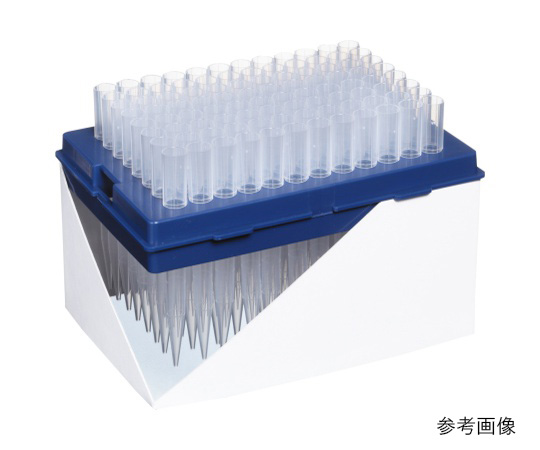 1000μL 9mmピッチ目盛付チップ 交換プレート 滅菌 1箱（96本×10プレート入）画像
