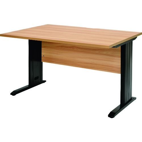 ＴＲＵＳＣＯ　平机　ナチュラル天板Ｘ黒脚　Ｗ１２００ｘＤ７００ＸＨ７００画像