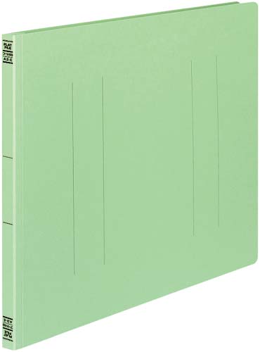 フラットファイルＶ樹脂とじ具　Ａ３横　緑　１０冊画像