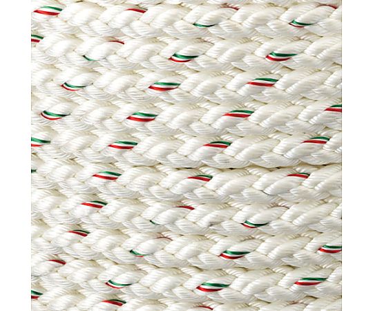 14mmx100m テトロンロープ(両側アイ加工) 両側にアイ加工されたロープが巻かれている状態