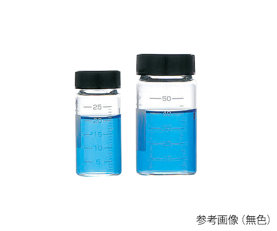 目盛付バイアル　無色　（フェノールキャップ（黒）+ダブルフッ素PTFEパッキン　標準セット）　10mL　5組入　GV-10画像