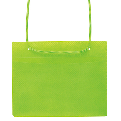 ｶﾗｰ吊下げ名札 名刺ｻｲｽﾞ 緑 1ﾊﾟｯｸ(50個)画像