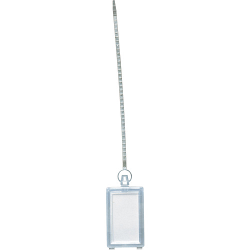 ﾜﾝﾀｯﾁｶﾗｰｴﾌ (透明ﾀｲﾌﾟ)ﾌﾟﾗｽﾁｯｸ製･線名札 1袋(10枚)画像
