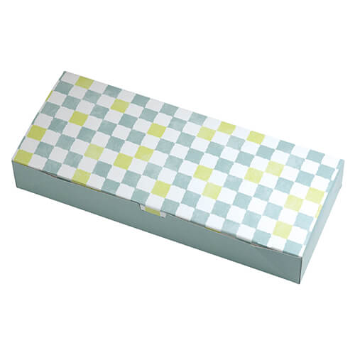 ルミアサービス箱１０個　格子　そら色画像