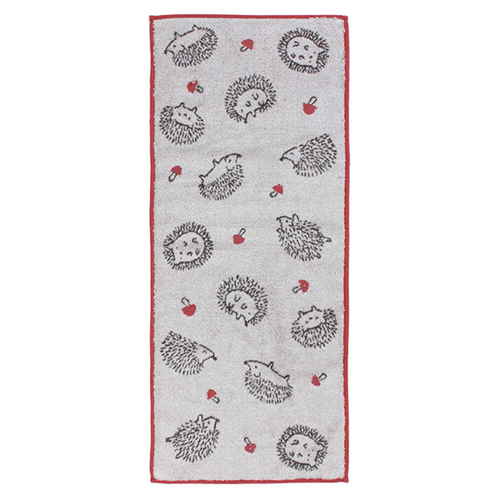 フェイスタオル 34×80cm イーゲルフェイスタオル ハリネズミ タオル レッド画像