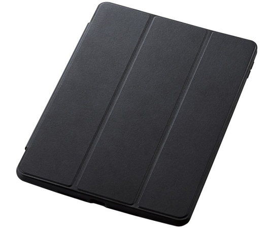 iPad　第9世代(2021年モデル)用ハイブリッドケース　TOUGH　SLIM　LITE　フレームカラー　フラップ付き　ブラック