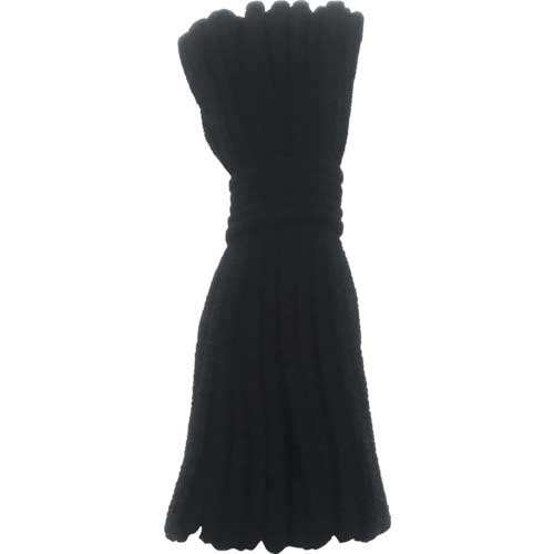 紐 ｻﾞ･紐 中丸紐 10m ﾌﾞﾗｯｸ 1巻画像