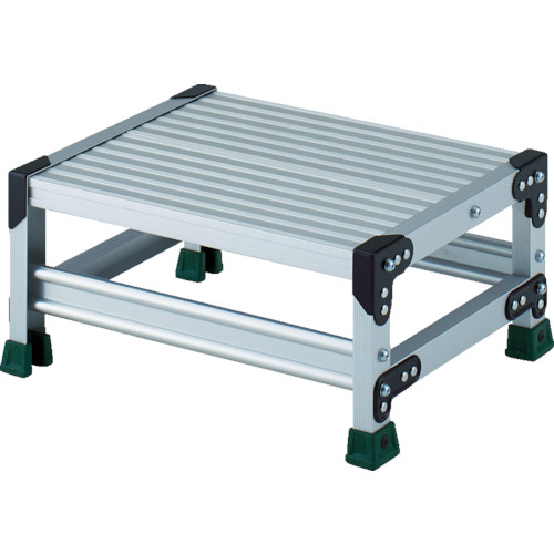 ｱﾙﾐ合金製作業台 1段 高さ0.25m 天板500×400 1台画像