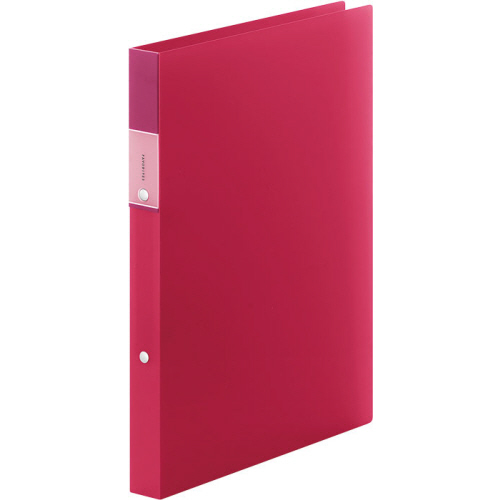 FAVORITES ﾘﾝｸﾞﾌｧｲﾙ(透明) A4ﾀﾃ 2穴 140枚収容 背幅29mm 赤 1冊画像