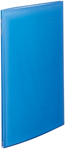 透明クリヤーブックＡ２縦ブルー２０Ｐ画像