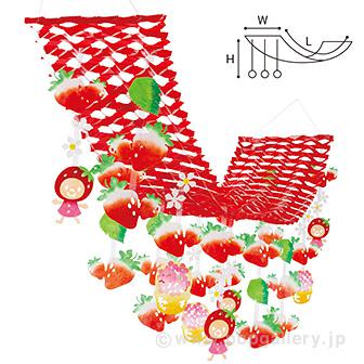 ストロベリープリーツハンガー画像
