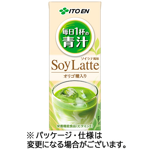ごくごく飲める毎日1杯の青汁 豆乳ﾐｯｸｽ 200ml 紙ﾊﾟｯｸ 1ｹｰｽ(24本)画像