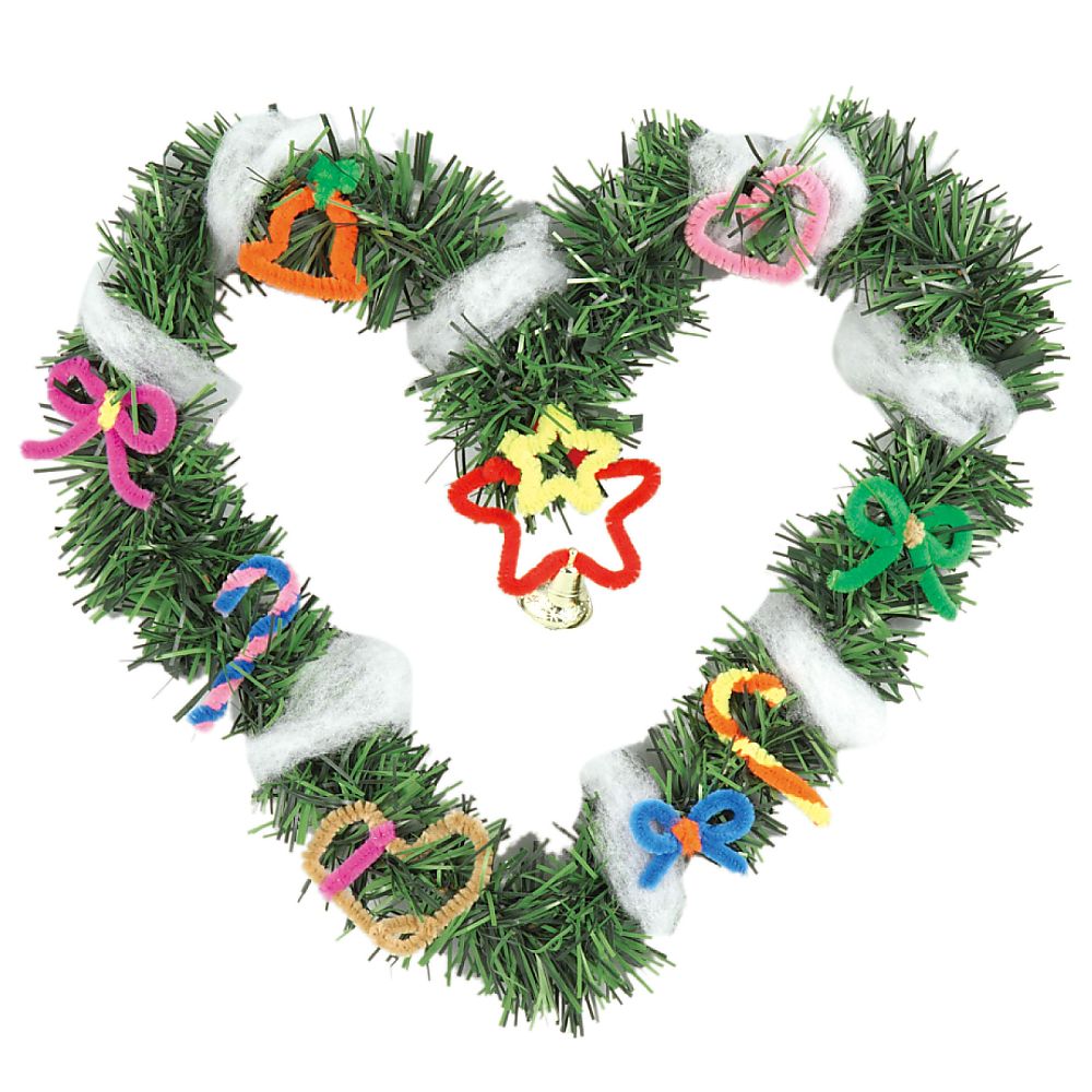 クリスマスリース作り画像