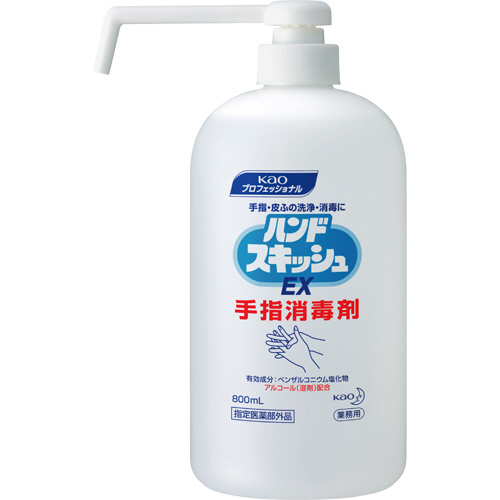 ﾊﾝﾄﾞｽｷｯｼｭEX 手指消毒剤 本体 ﾛﾝｸﾞﾉｽﾞﾙ 800ml 1ｾｯﾄ(6本)画像