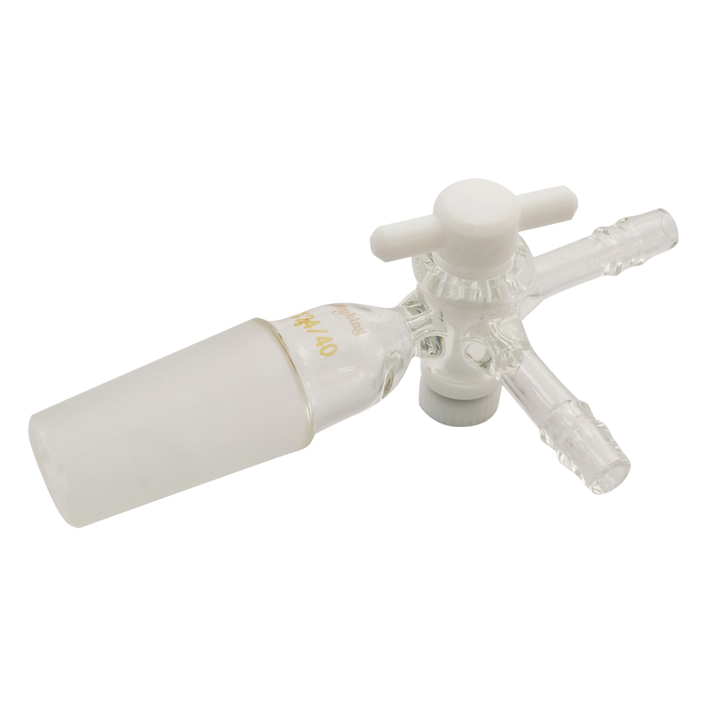 共通摺合付三方コックⅠ型　テフロンコック　TS24／40