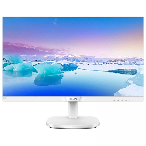 23.8型ﾜｲﾄﾞ液晶ﾃﾞｨｽﾌﾟﾚｲ ｽﾋﾟｰｶｰ付 ﾎﾜｲﾄ IPSﾊﾟﾈﾙ 5年保証 1台画像