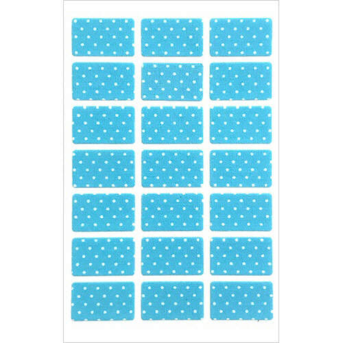 ﾀｸﾞﾍﾟﾀﾗﾍﾞﾙ ﾌﾞﾙｰﾄﾞｯﾄ 1ｼｰﾄ(21枚)画像