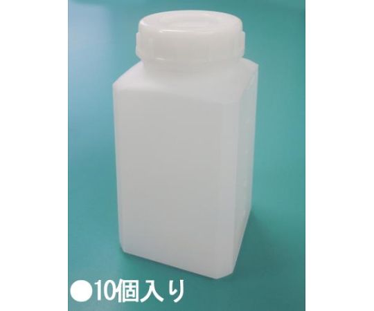 70x70x153mm/0.50L 角型広口ポリ容器(10個)画像