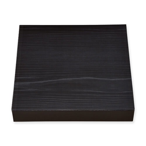 エフピコチューパ 仕出し弁当容器 紙ボックス一体型 80-80 黒木目 50枚画像