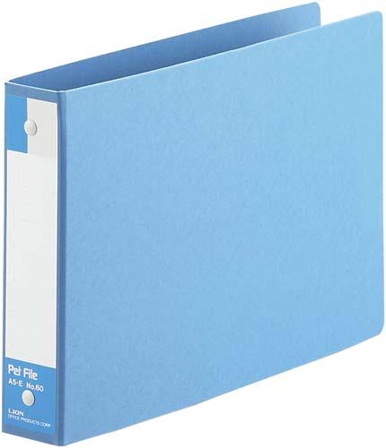 ペットファイル　Ａ５横　背幅３５ｍｍ　青画像