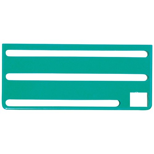 HACCP庖丁差用ｶﾗｰﾌﾟﾚｰﾄ B(横)ﾀｲﾌﾟ ｸﾞﾘｰﾝ 1枚画像