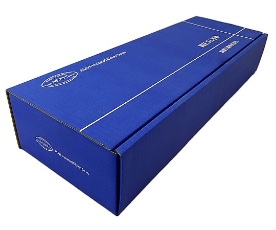 [L] 高圧用絶縁手袋(胴太型/7000V) 表面に独特のテクスチャが施された状態で横に広がる手袋
