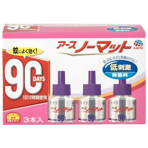 ｱｰｽﾉｰﾏｯﾄ 取替えﾎﾞﾄﾙ 90日用 無香料 1ﾊﾟｯｸ(3本)画像
