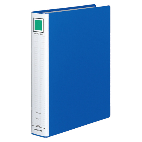 ﾁｭｰﾌﾞﾌｧｲﾙ(ｴｺ) 片開き A4ﾀﾃ 400枚収容 40mmとじ 背幅55mm 青 1ｾｯﾄ(10冊)画像