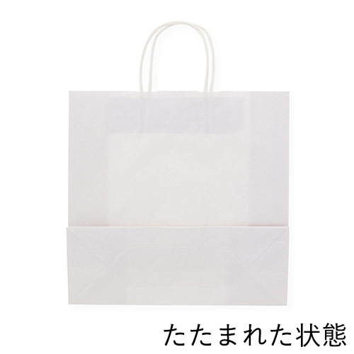 定番仕様で使いやすい！白色の手提げ紙袋