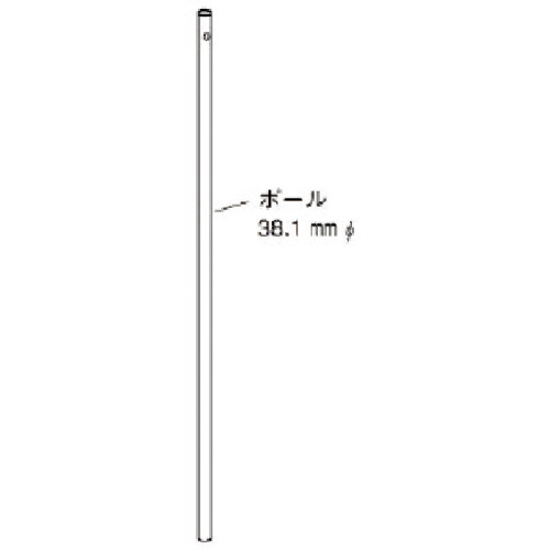 ﾎﾟｰﾙ 38.1ФX1800 1本画像